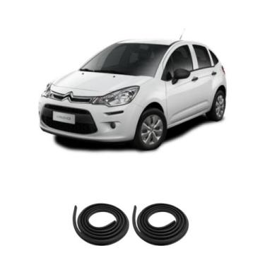 Imagem de Kit Borracha Vedação 2 Portas Traseira C3 GI/GII 2002 à 2018 - SEM MAR