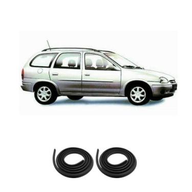 Imagem de Kit Borracha Vedação 2 Portas Traseira Corsa Wagon 1995 à 2002 - sem m