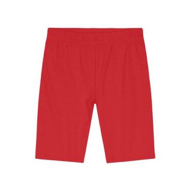 Imagem de Bermuda ciclista infantil menina em cotton Brandili, 1, Vermelho