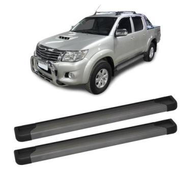 Imagem de Estribo Hilux 2005 2006 2007 a 2015 Cabine Dupla Grafite - CCF