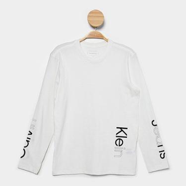 Imagem de Camiseta Manga Longa Infantil Calvin Klein Casual Menino-Masculino