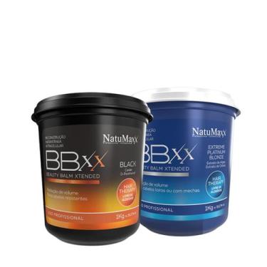 Imagem de Kit 3 Bbxx Beauty Balm Black Therapy + Platinum Natumaxx 1kg