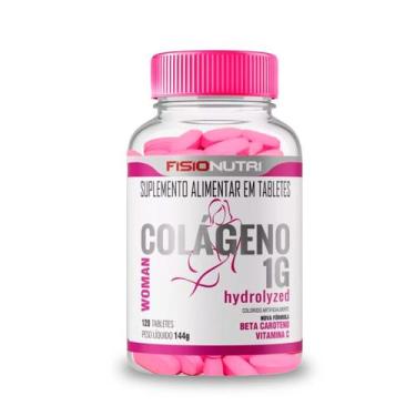Imagem de Colageno woman 1g hydrolyzed com vit c 120tab fisionutri - FiSIO NUTRI