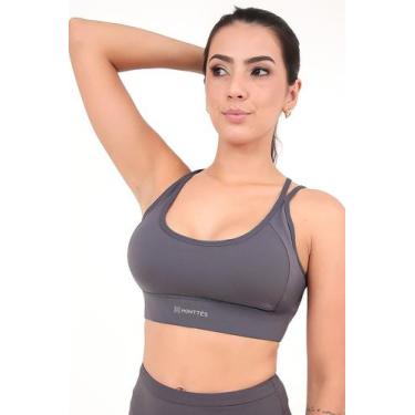 Imagem de Top Feminino Elegance Monttês Poliamida, Chumbo, G