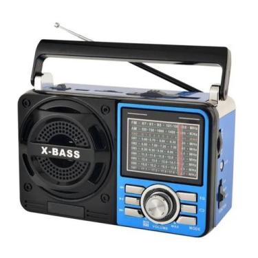 Imagem de Rádio A Pilha E Tomada Am Fm Sw Pendrive Com Sd Radinho Usb - Keedi, A