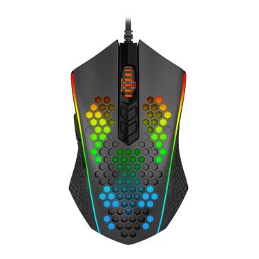 Imagem de Mouse Gamer Redragon Memeanlion Honeycomb - 12400dpi - 7 Botões Programáveis - RGB - Preto - M809-K