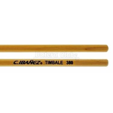 Imagem de Baqueta C. Ibañez Premium Percussão Timbale TB sem Ponta em Marfim mai