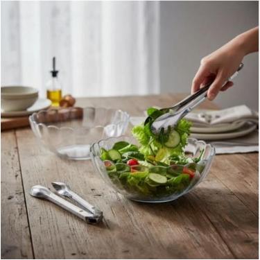 Imagem de Conjunto 2 Tigelas Bowl Vidro Redonda com Pegador De Salada - Allmix