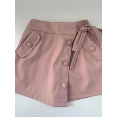 Imagem de Saia Couro Infantil - Claudia Santos , Rose, 6