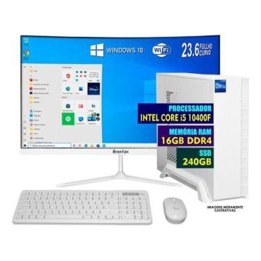 Imagem de Computador Slim Core I5 10400f 16gb Ram Ssd 240gb Tela 23 - PRIME SHOC