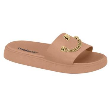 Imagem de Tamanco Moleca Original Flatform Baixo Papete Feminino 154, 36, Nude