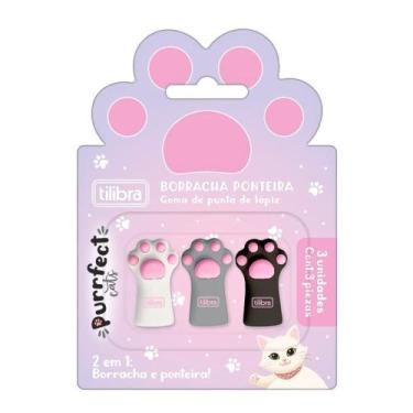 Imagem de Borracha Ponteira Purrfect Cats 3 Unidades TILIBRA