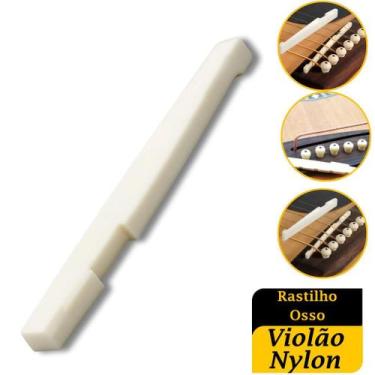 Imagem de Rastilho De Osso Para Violão Nylon Premium Peça Reposição Profissional