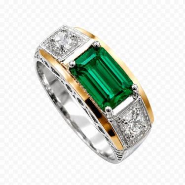 Imagem de Anel Formatura Masculino Prata 925 Aplique Ouro 12k - Maca de Prata Jo