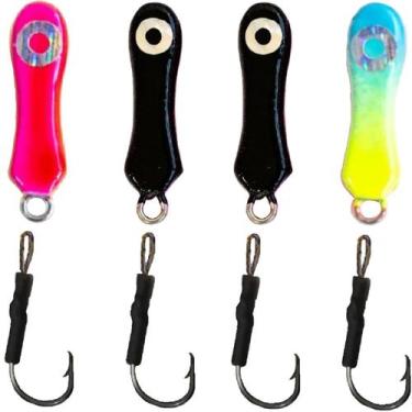 Imagem de Kit C/ 4 Isca Micro Jig 3cm - 8g Micro Turbo Jumping Jig Ksf, 2, 4, 5,
