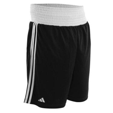 Imagem de Shorts de Boxe adidas -, Preto, Branco, M