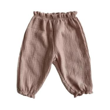 Imagem de Calças De Algodão Orgânico Para Bebês E Crianças Pequenas Com Estampa 