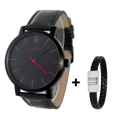 Imagem de Relogio Lince Masculino de Pulso Prova D'agua + Pulseira