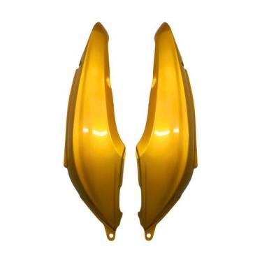 Imagem de Carenagem Tampa Lateral Biz+ 125 Amarelo Caju Metalico 2011 - Geral