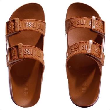 Imagem de Sandália Melissa Cozy Slide M Lover Platform Feminina, 38, Marrom