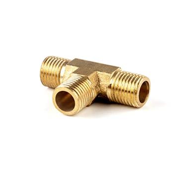 Imagem de 1/8 '1/4' 3/8 '1/2' 3/4 'Rosca macho/fêmea tipo L em forma de T pneumática/encanamento Adaptador de tubo de latão água óleo gás, 1/8 "