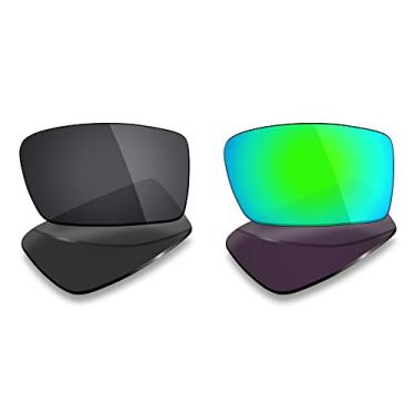 Imagem de 2 pares de lentes polarizadas de substituição da Mryok para óculos de sol Oakley Gascan – Opções
