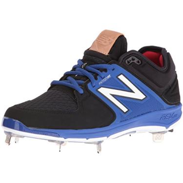Imagem de New Balance Sapato de beisebol masculino M3000v3 metal, Preto/azul, 16