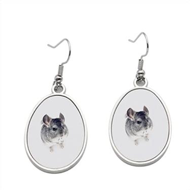 Imagem de Brinco de chinchila – Brincos Femininos Pendurados para Meninas – Presente de Festa de Aniversário dos Namorados