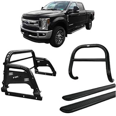 Imagem de Kit quebra mato+Estribo CH+Sant Antonio H3 F250 C Dupl Preto