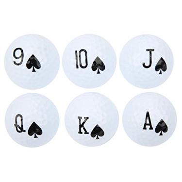 Imagem de RiToEasysports 6 bolas de golfe, bolas de golfe de camada dupla, bolas de treino de longa distância para jogos de golfe