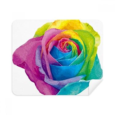 Imagem de Pano de limpeza LGBT Rainbow Gay Flower Limpador de tela 2 peças de tecido de camurça