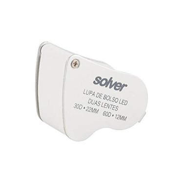 Imagem de Lupa de Bolso Dupla Ampliação 30x e Auxiliar de 60x com LEDs - Solver SLD-132