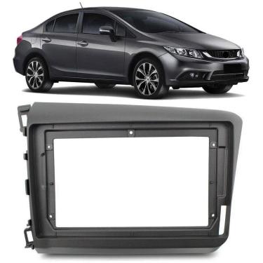 Imagem de Moldura Painel Dvd 2 Din 9 Polegadas Honda Civic 2012 À 2016