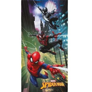 Imagem de Toalha Aveludada Transfer Spider Man 70 Cm X 1,40 M