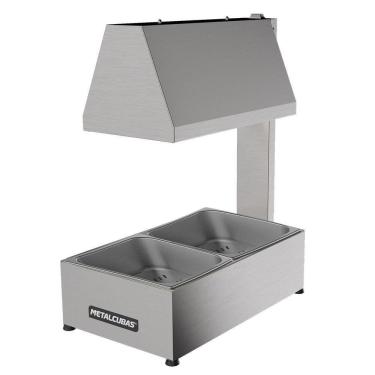 Imagem de Conservador De Frituras 2 Cubas Pequenas Metalcubas Mcf 02Cp