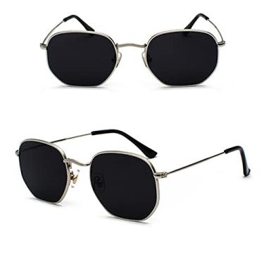 Imagem de Men Women Sunglasses Square Polygon Sun Glasses Designer Retro Shades Metal Frame Eyewear UV400,2,China