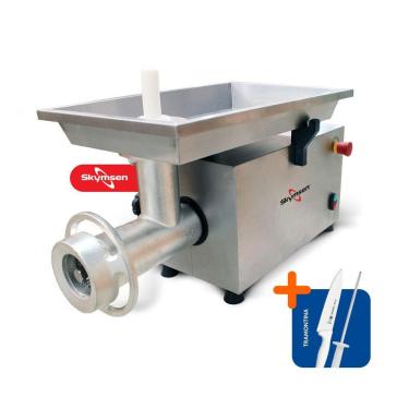 Imagem de Picador Moedor de Carne Açougue Profissional Boca 98 Psp-98m Monofásica 220v Skymsen + Faca + Chaira