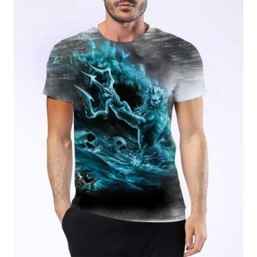 Imagem de Camiseta Camisa Poseidon Deus Dos Mares Oceano Mitologia 9 - Estilo Kr