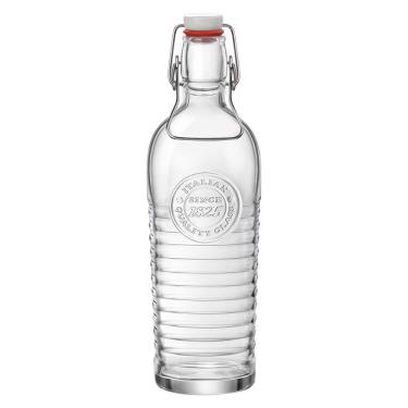 Imagem de BORMIOLI ROCCO OFFICINA 1825 GARRAFA 30x9x9cm 1,2L VIDRO TRANSP COM TAMPA