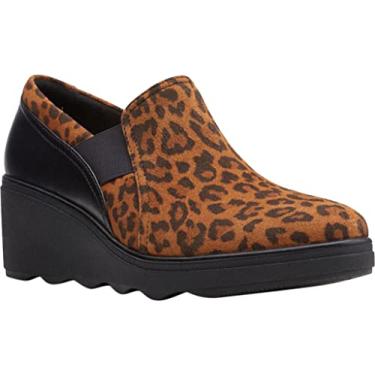 Imagem de Clarks Mocassins Femininos Mazy Squam, Estampa de leopardo, 9