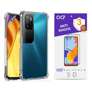 Imagem de COMBO Xiaomi Poco M3 Pro 5g PELÍCULA 3D + CAPA ANTI IMPACTO KIT COMPLETO (Tela 6.6) (C7COMPANY)