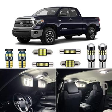 Imagem de AUTOGINE Super Bright 6000K Branco LED Interior Lâmpada Kit Pacote para 2007-2019 2020 2021 Toyota Tundra + Ferramenta de Instalação