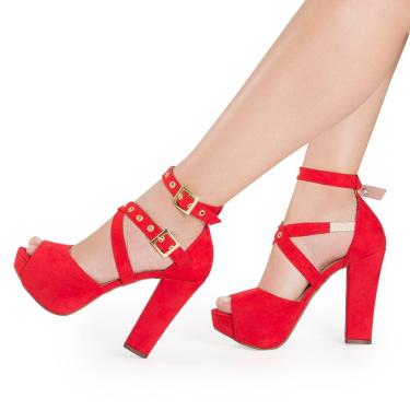 Imagem de Sandália Modarpe Meia Pata Salto Grosso Feminina M21