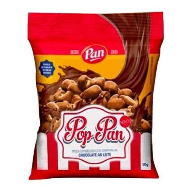 Imagem de Pipoca Pan Pop Caramelizada Com Cobertura De Chocolate Ao Leite 50G