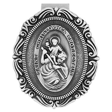 Imagem de Clipe de viseira católico para proteção durante a condução | Design bonito e tradicional | É um ótimo presente para adolescentes e novos motoristas | Mais de 10 designs disponíveis