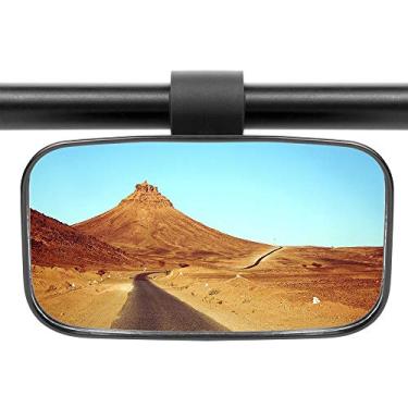 Imagem de Motobiker 1 peça de espelho retrovisor UTV para gaiola de rolo de 3,8 cm a 5 cm com vidro temperado à prova de quebra para Polaris Ranger, RZR Can Am Commander, Maverick Yamaha Viking, Rhino, Honda, Gator Mirrors