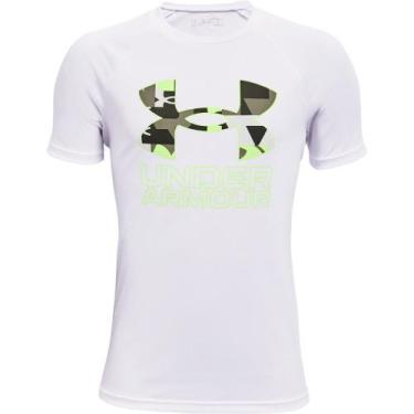 Imagem de Camiseta De Treino Infantil Under Armour Tech Hybrid Printed Fill
