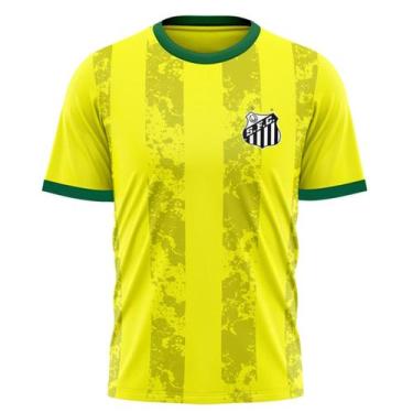 Imagem de Camiseta Braziline Matis Santos Masculino - Amarelo