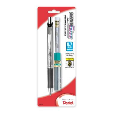 Imagem de Pentel Lápis automático EnerGize com grafite e borrachas, 0,7 mm, sortidos, 1 pacote (PL77LEBP)