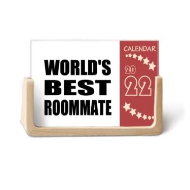 Imagem de Calendário de mesa World's Best Roommate para formatura temporada 2022 12 meses